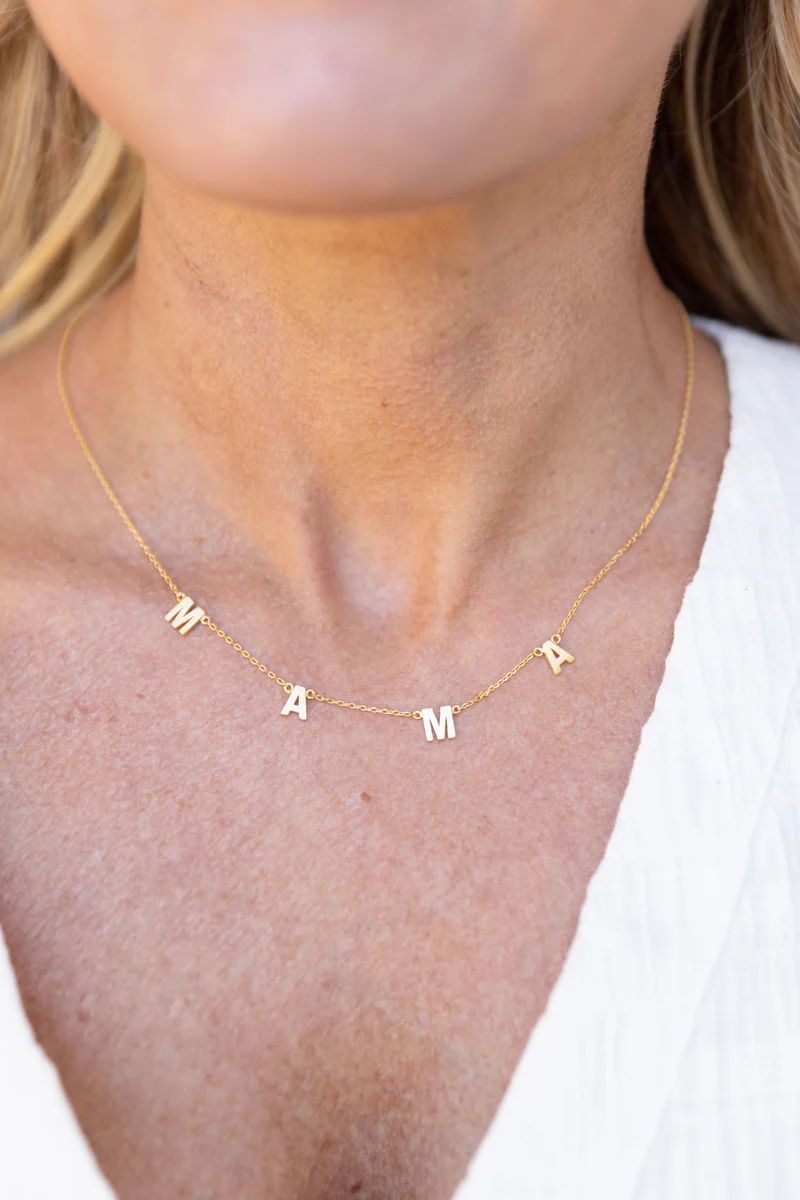 "Mama" Necklace- Gold | Avara