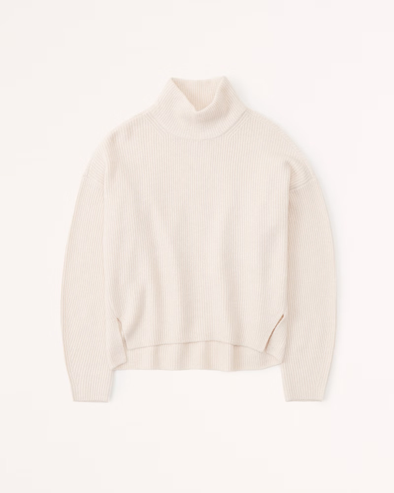 Women's Classic Easy Turtleneck Sweater | Women's 30% Off Almost All Sweaters &amp; Fleece | Abercrom... | Abercrombie &amp; Fitch (US)