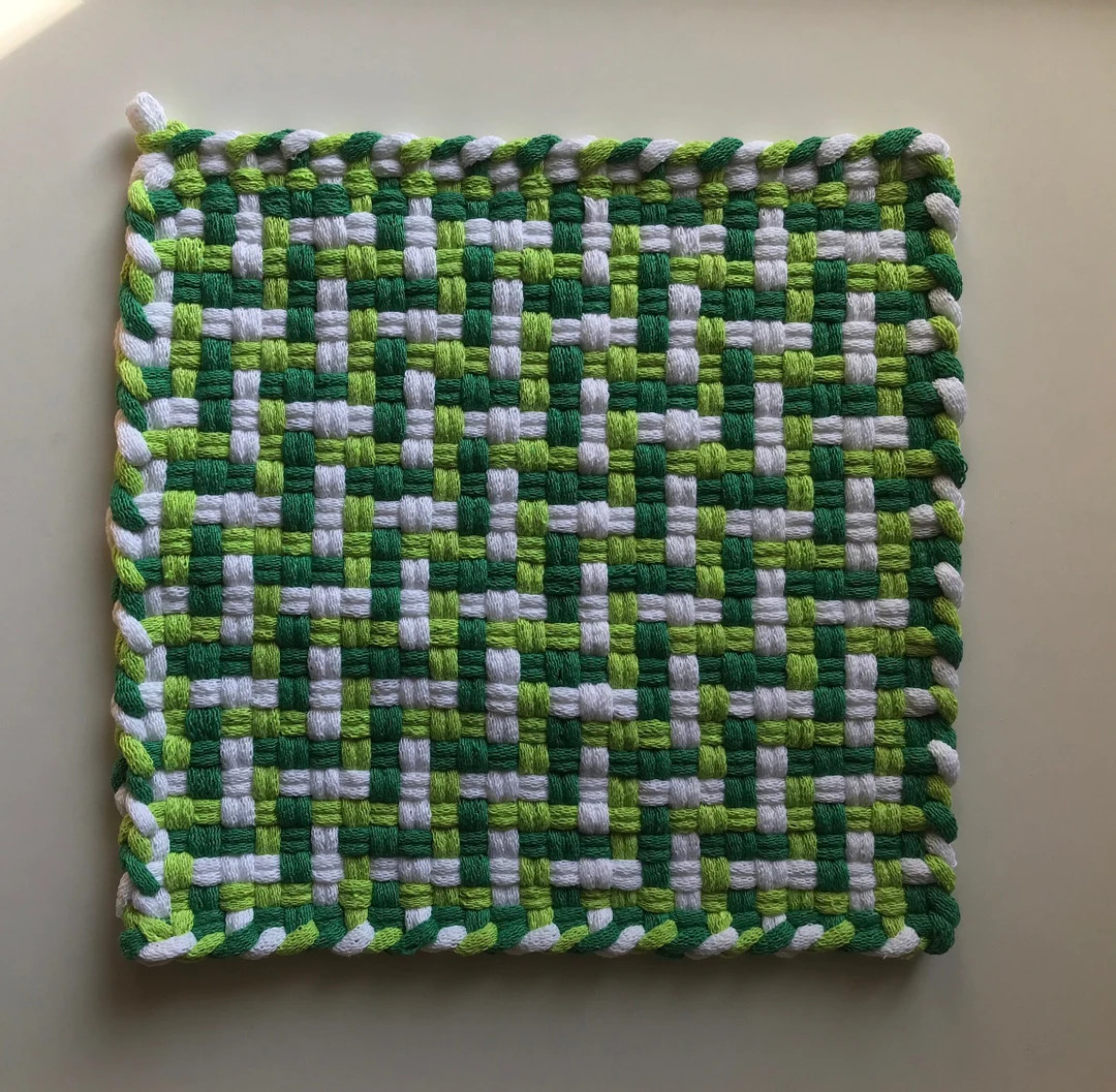 Large 8 Square Trivet / Potholder-100% Cotton Handmade in USA Free Shipping - Etsy | Etsy (US)