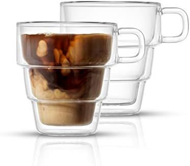 JoyJolt Pila Double Wall Insulated Coffee Mugs – 10 oz Double Walled Insulated Glasses Coffee M... | Amazon (US)