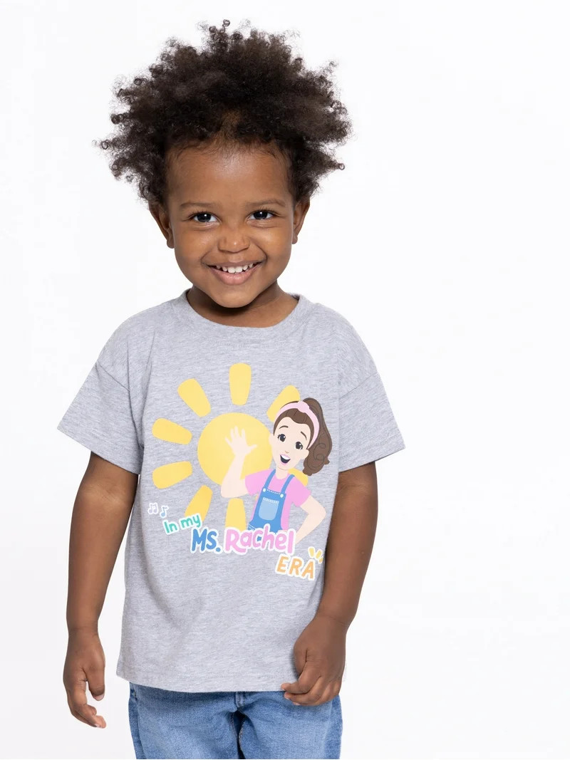 Ms. Rachel Toddler Short Sleeve Crewneck Tee, Sizes 12M-5T | Walmart (US)