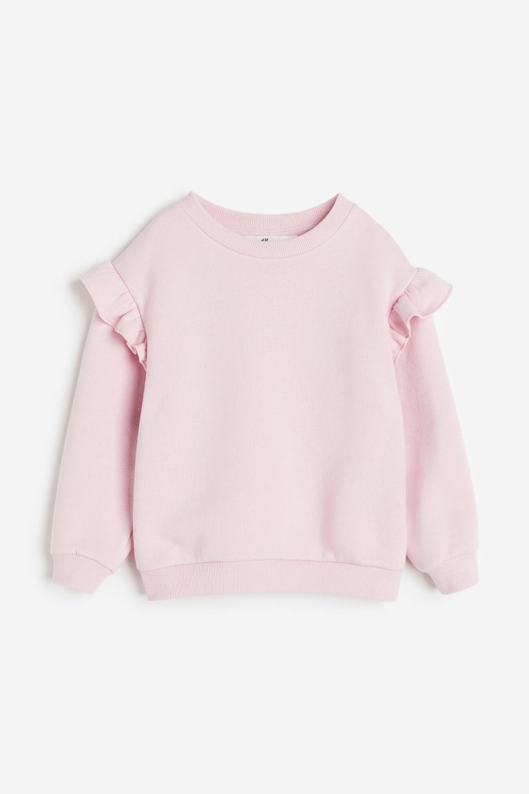 Ruffle-trimmed Sweatshirt | H&M (US + CA)