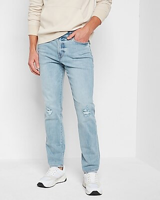 Conscious Edit Slim Light Modern Vintage Wash Ultra Hyper Stretch Jeans | Express