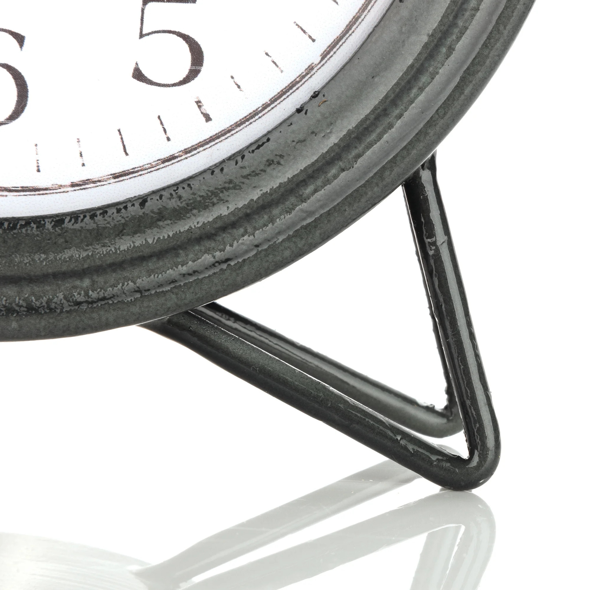 Rustic Farmhouse Blue 8"x6" Analog Tabletop Clock | Walmart (US)