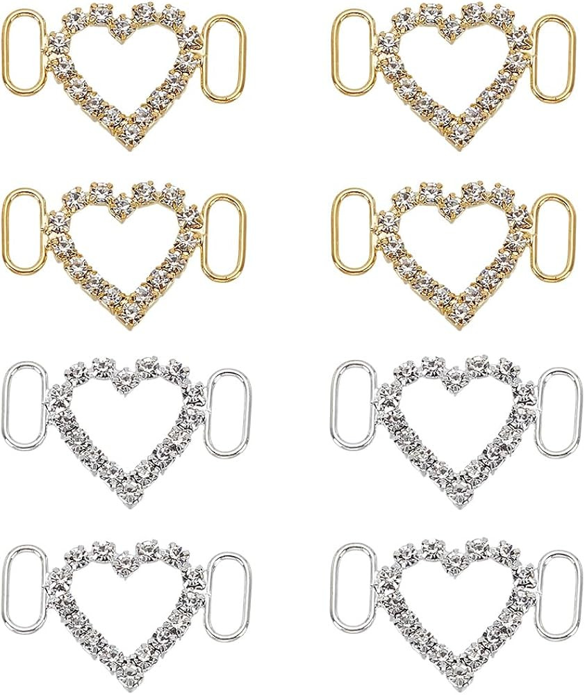 Shoelace Charms Rhinestone Shoe Charms D Shape Shoe Clip Charms Bling Shoe Accessories for Women ... | Amazon (US)