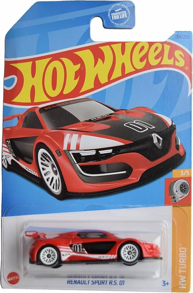 Hot Wheels Renault Sport R.S. 01, HW Turbo 3/5 [red] 134/250 | Amazon (US)