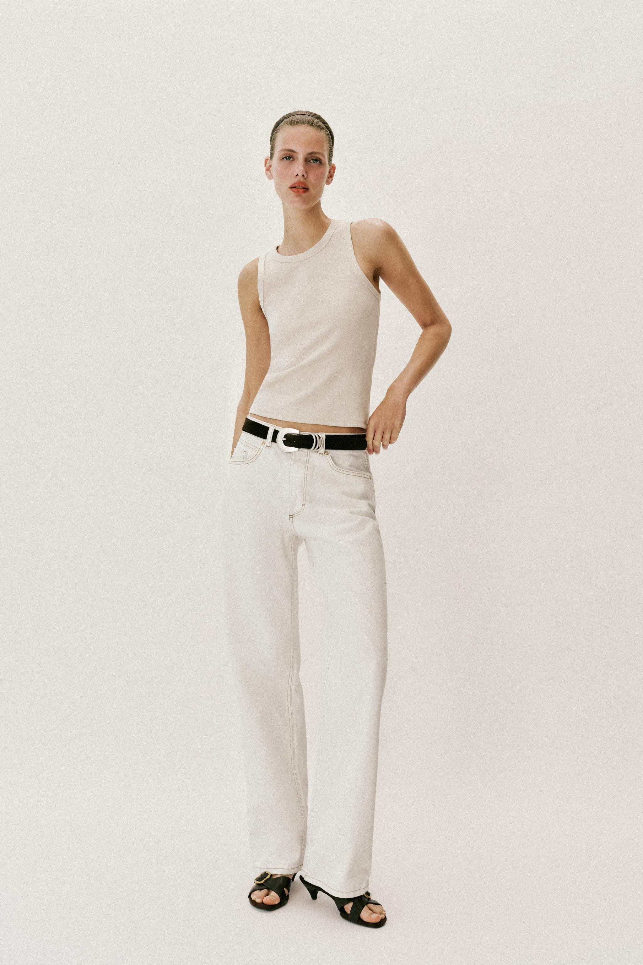 RIBBED SLEEVELESS TOP | Zara UK