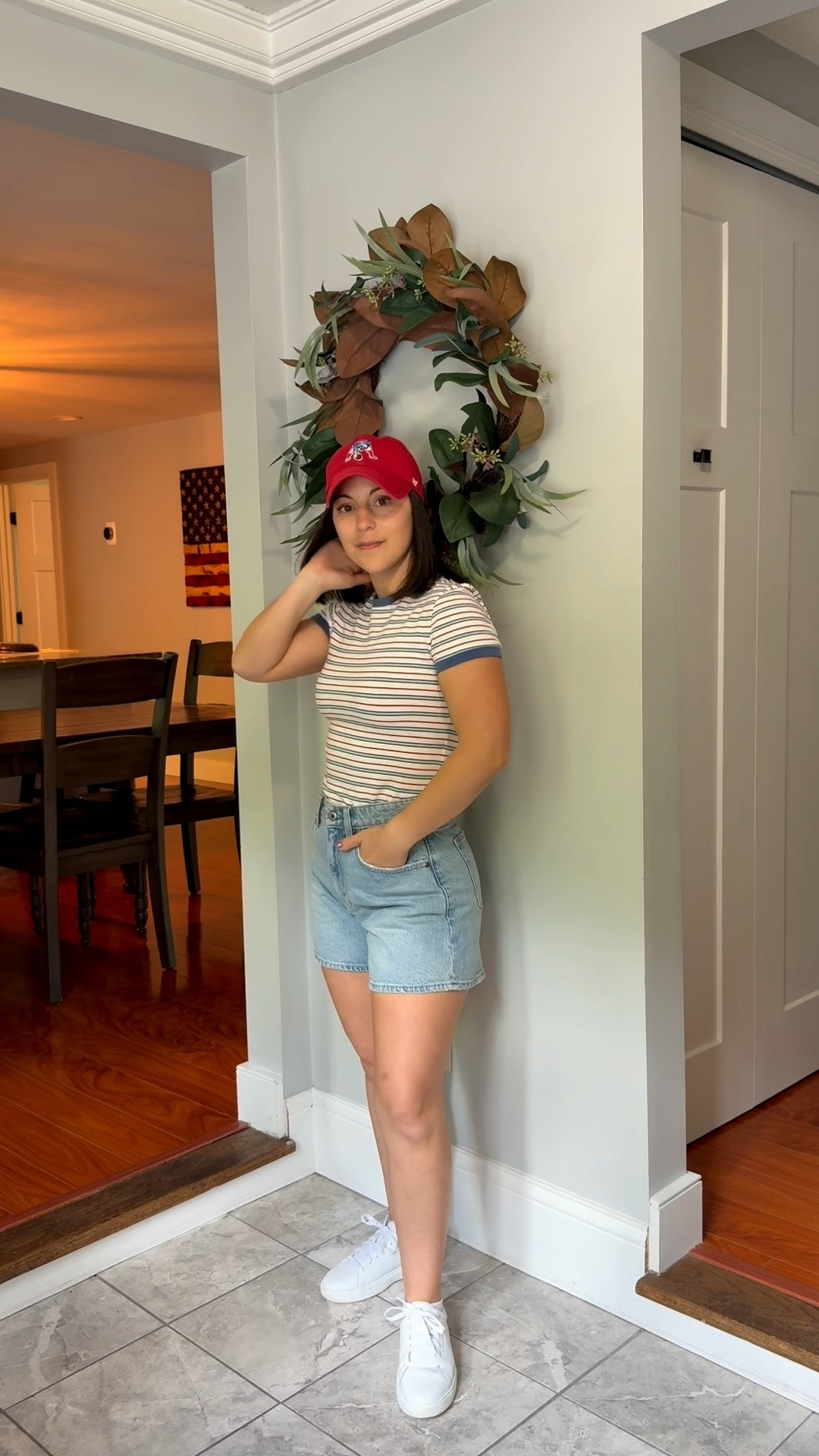 Wearing size xs top, 26 shorts, sneakers are true to size. For reference I am: 5ft, 118lbs.

Summer outfits
Casual outfits
Petite outfits
Mom outfits
Red white & blue
4th of July outfit
Denim shorts
Dad shorts
Baby tee
Basic tees
White sneakers

@abercrombie 
#abercrombiepartner

#LTKPetite #LTKSeasonal #LTKxAbercrombie