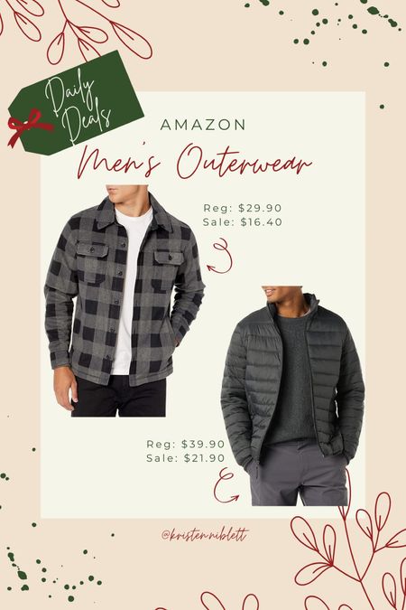 Men’s outerwear // Amazon daily deals 

Men’s jackets. Gifts for him. Gifts for dad  

#LTKGiftGuide #LTKsalealert #LTKunder50