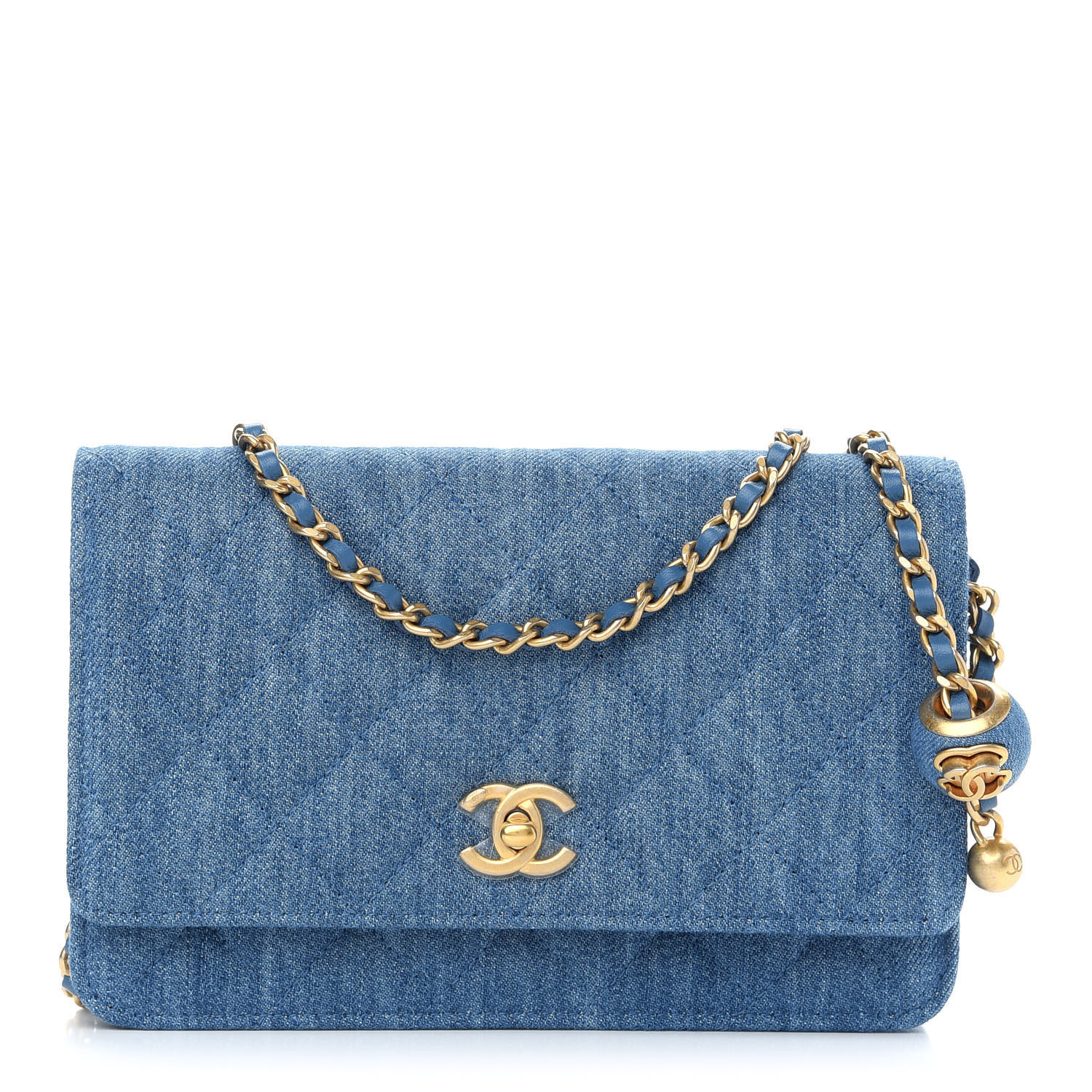 CHANEL

Denim Quilted CC Pearl Crush Wallet on Chain WOC Blue | Fashionphile