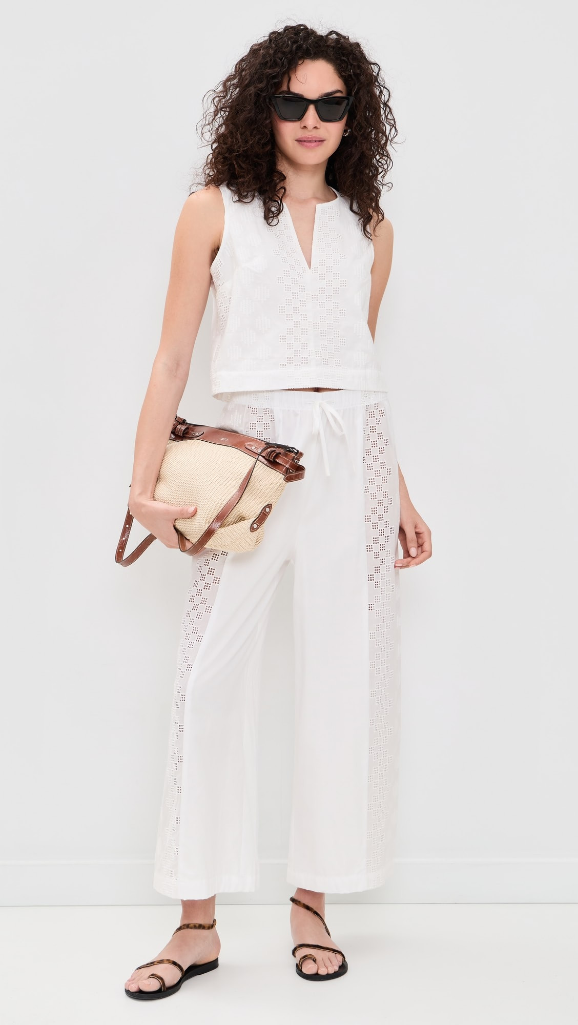 Kenzie Geo Eyelet Pants | Shopbop