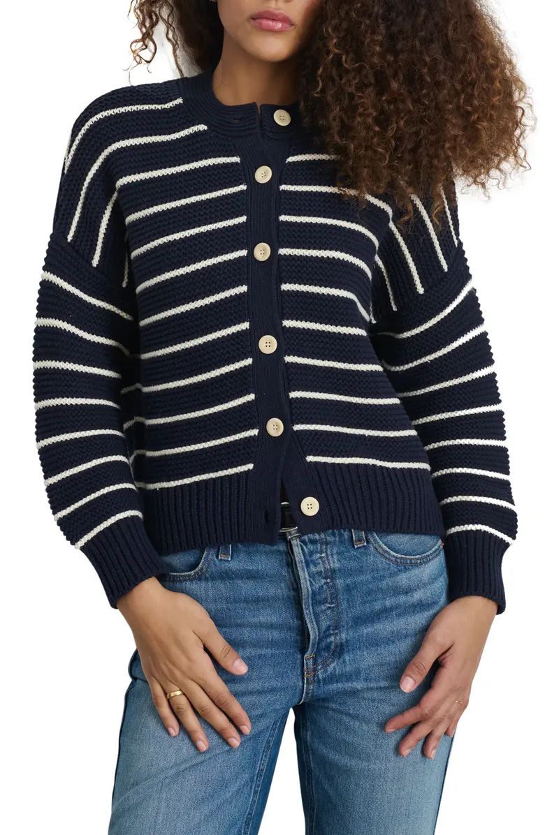 Alex Mill Nico Chunky Stripe Cotton Cardigan | Nordstrom | Nordstrom