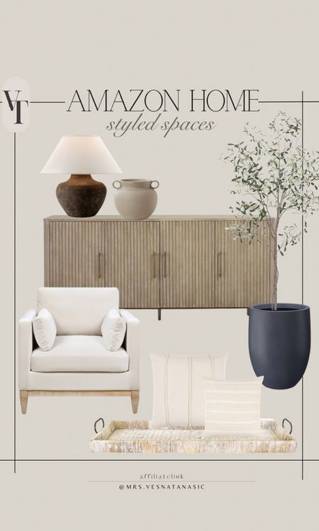 Amazon Home styled spaces inspo! Love mixing in some contrast with neutrals. 

#LTKHome #LTKSaleAlert