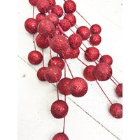 Red Christmas Balls For Tree, Ball Stem, Berry Stem, Floral, Wreaths, Keleas, Keleas Greenery | Etsy (US)