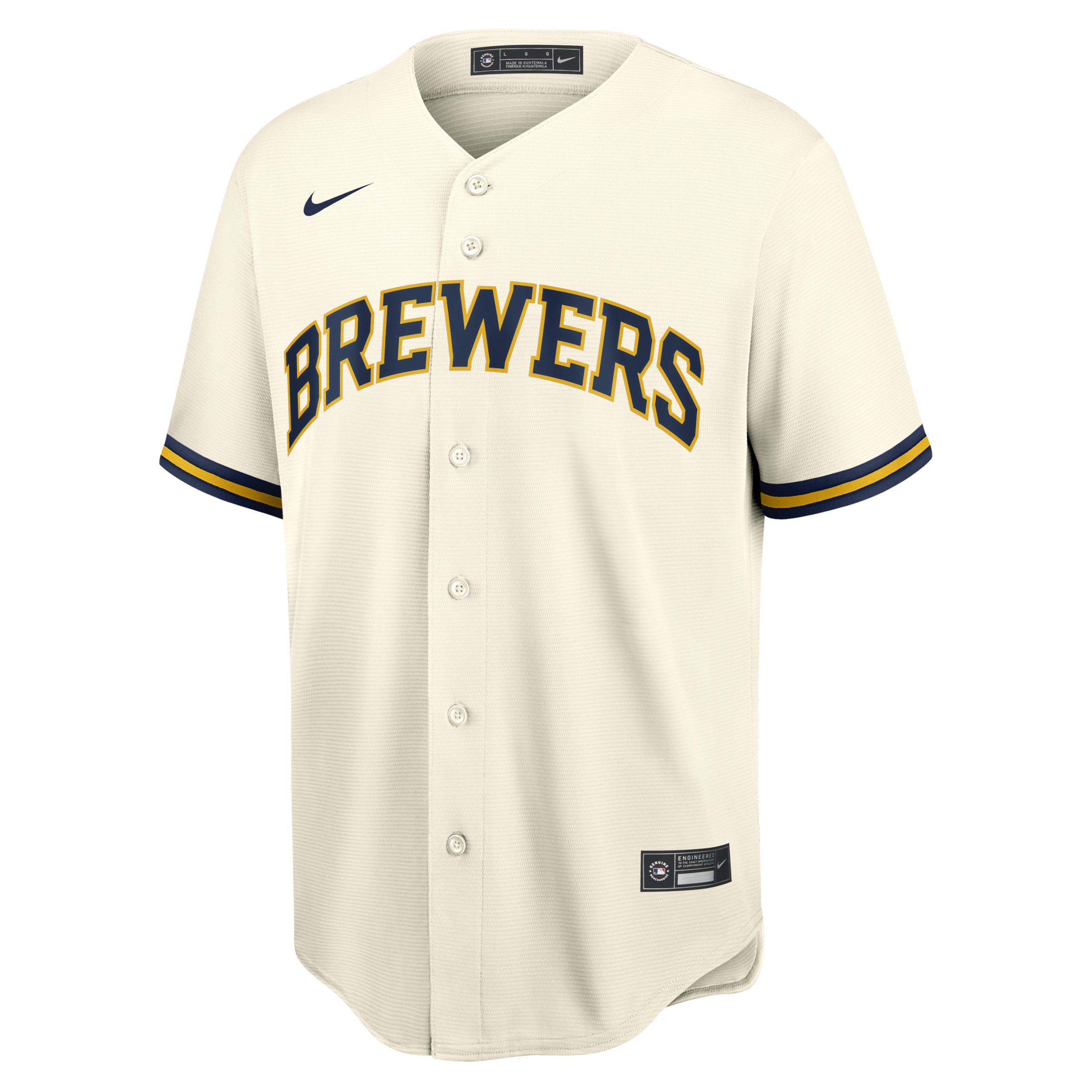 Nike Men's MLB Milwaukee Brewers Replica Baseball Jersey in Grey | T770MZBHMZB-XVH | Nike (US)