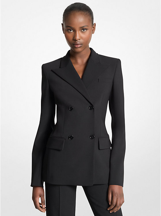 Stretch Wool Crepe Blazer | Michael Kors US