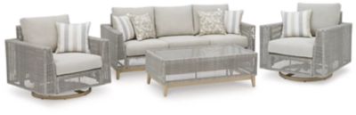 Seton Creek Outdoor Sofa and 2 Chairs with Coffee Table | Ashley Homestore