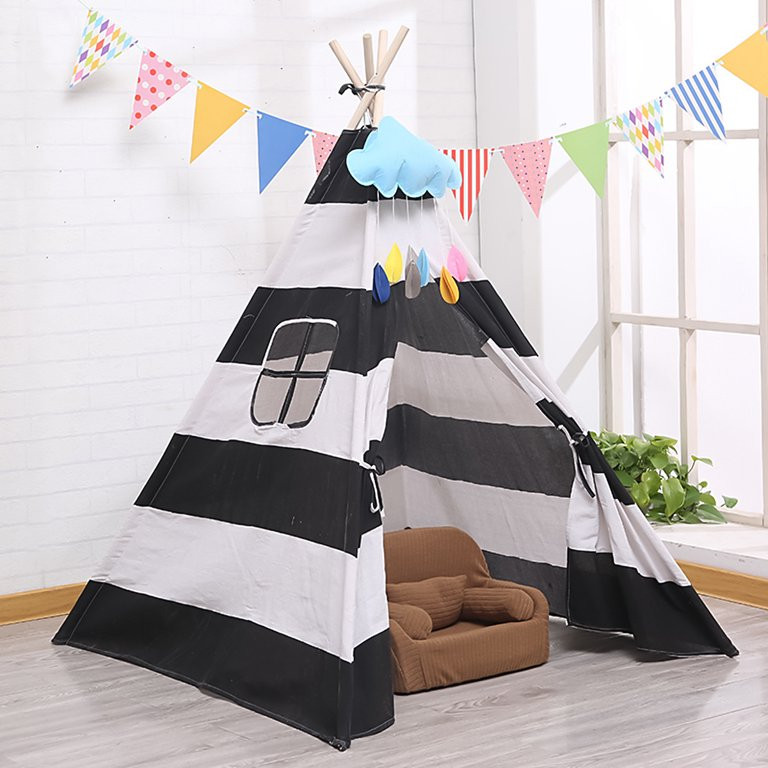51 "/ 63'' Tall Portable Indoor Outdoor Large Kids Teepee Tent for Boys Girls ,Foldable Play Tent... | Walmart (US)