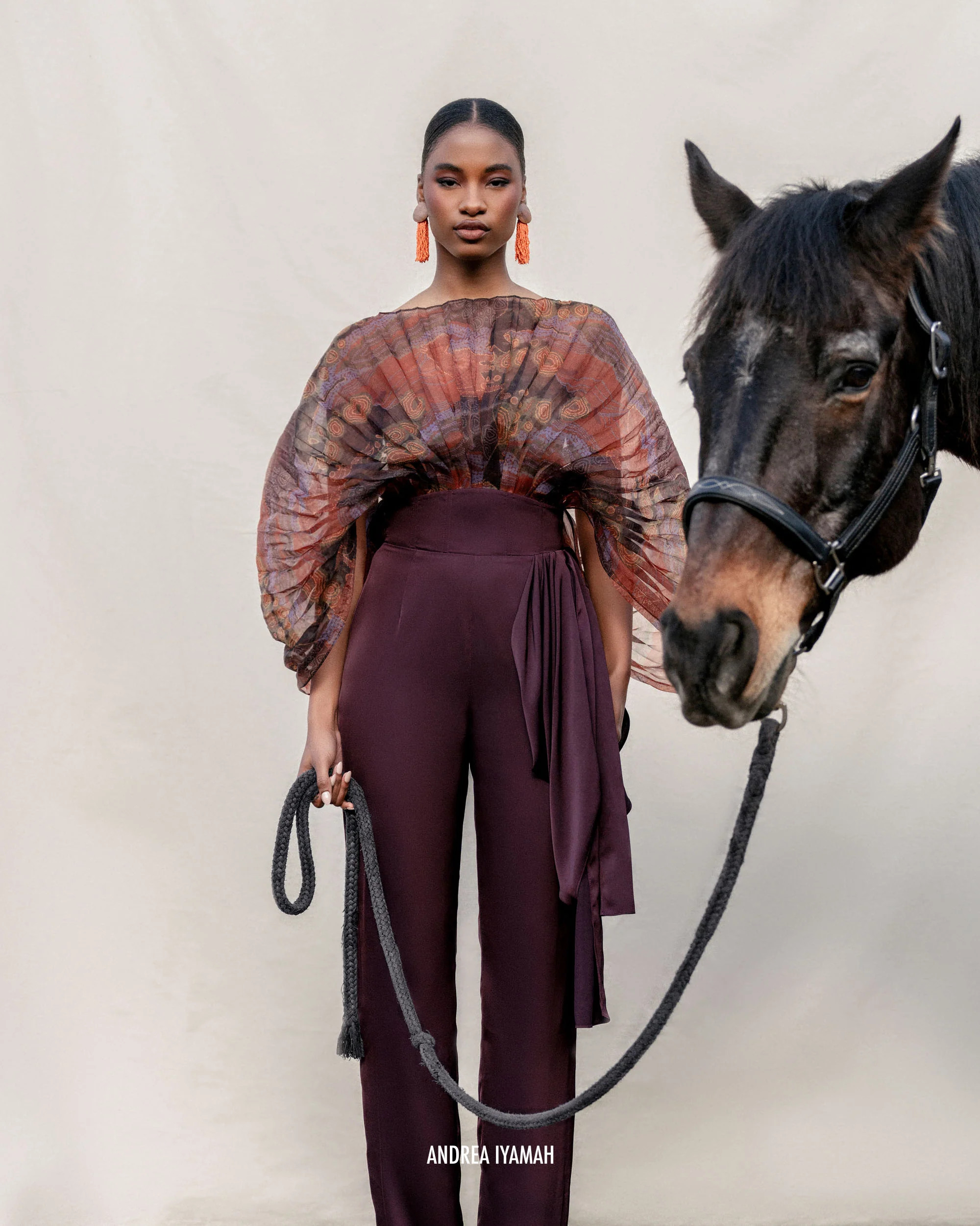 ANDREA IYAMAH SOMBRA BODYSUIT - KAVA PRINT | ANDREA IYAMAH