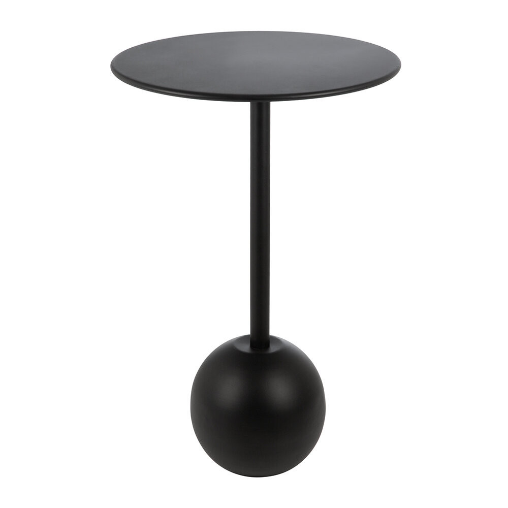 Ball Base Side Table - Black | Amara (UK)