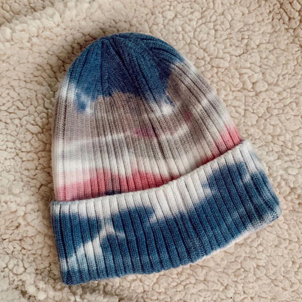 Navy Tie Dye Beanie | Kell Parker