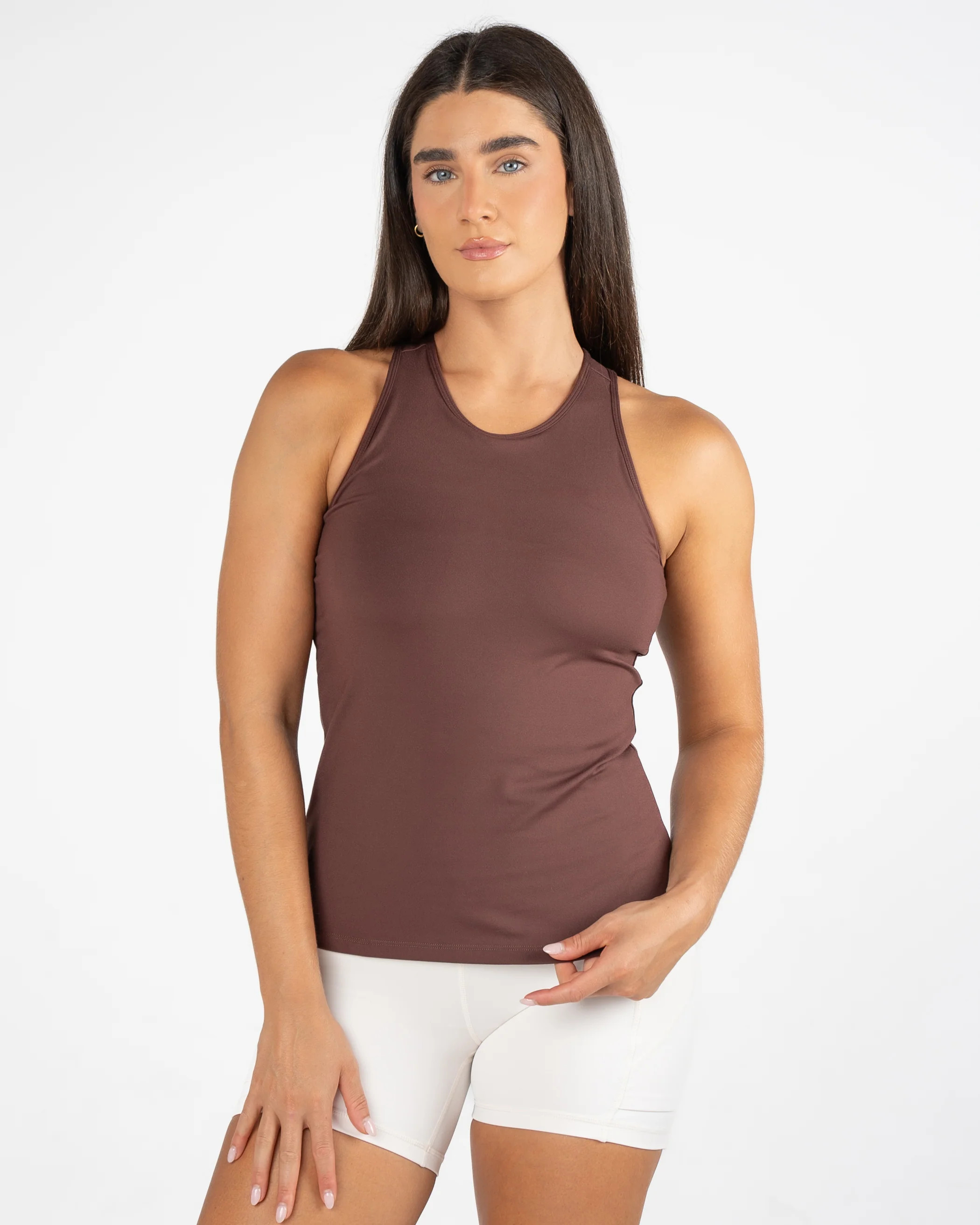 Vinyasa Full Length Top - Fossil | Senita Athletics