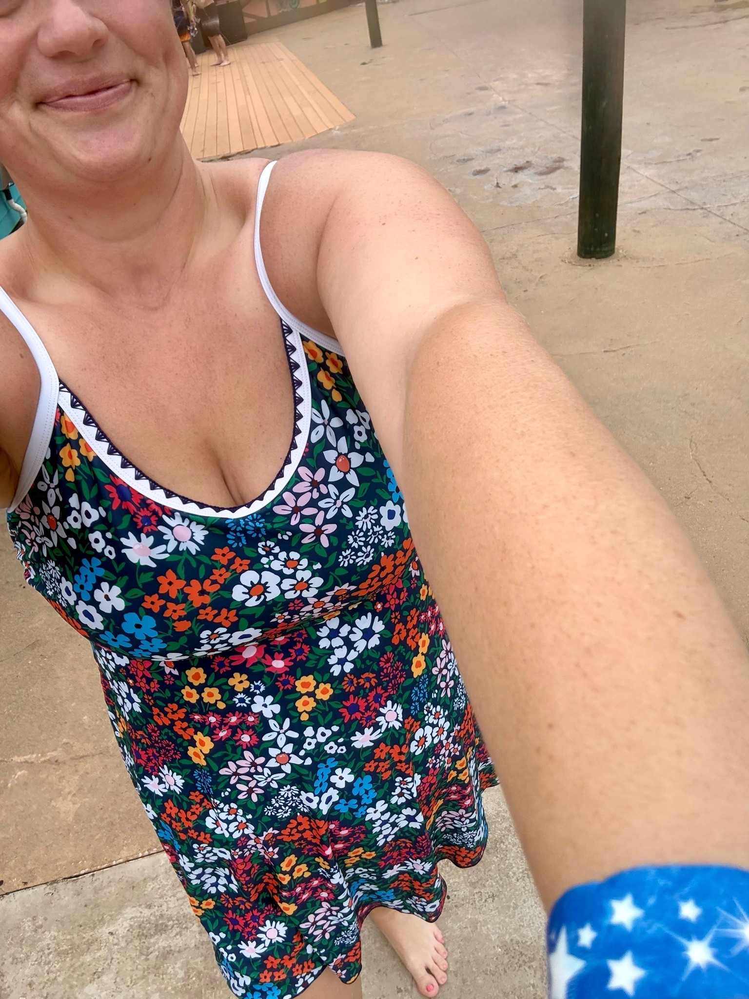 This is the perfect swimsuit. 🤍🙌

I wore it all day at the waterpark through the waterslides, wave pool, and while chasing my boys around. It was so comfy, covered everything I wanted covered, and let me actually enjoy the day instead of worrying about my swimsuit.

Also it’s so freaking cute!! 🩷

#LTKSwim #LTKMidsize