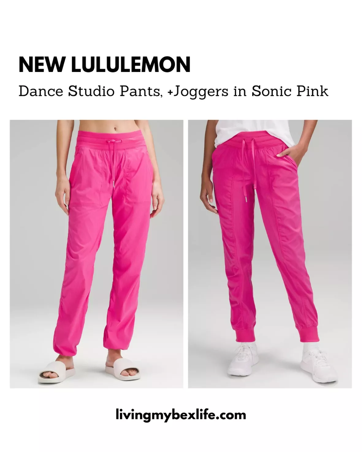 new lululemon: Sonic Pink Scuba Joggers, Low Rise Align Pants