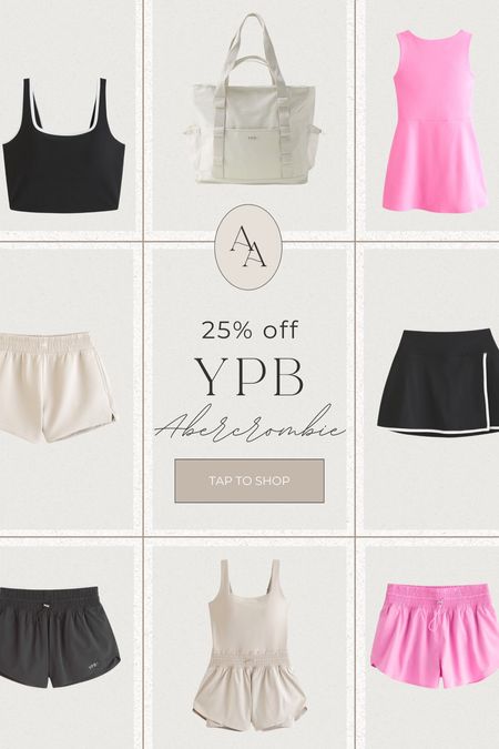 25% off YPB Sale at Abercrombie— limited time only! Love so many of their neutral athletic looks + they have fun pops of color too! 

Workout outfits, athleisure, travel outfits, workout accessories 

#LTKtravel #LTKfitness #LTKsalealert