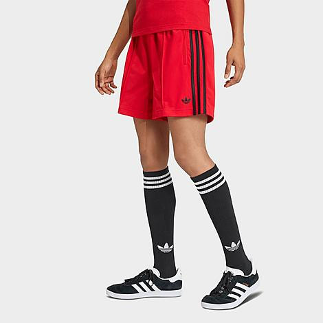 adidas Women's Originals Firebird Classic Shorts in Better Scarlet/Black Size: Small | Finish Line (US)