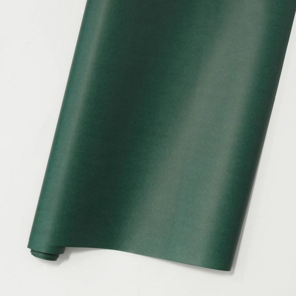 Solid Premium Gift Wrap Dark Green - Hearth &#38; Hand&#8482; with Magnolia | Target