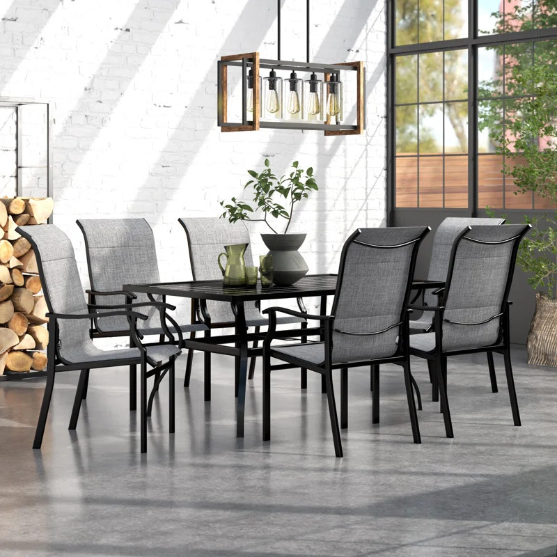 Milnor Rectangular 6 - Person 60'' Long Dining Set | Wayfair North America