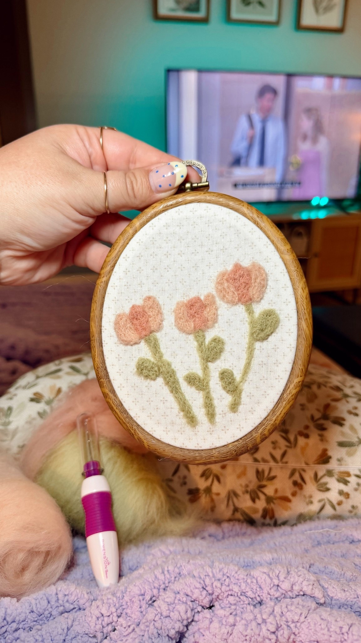 i love needle felting! Such an easy and relaxing hobby to keep me off of my phone🌷🪡 how cute are these tulips i made?!

#LTKselfcare #LTKdayinmylife #LTKHome