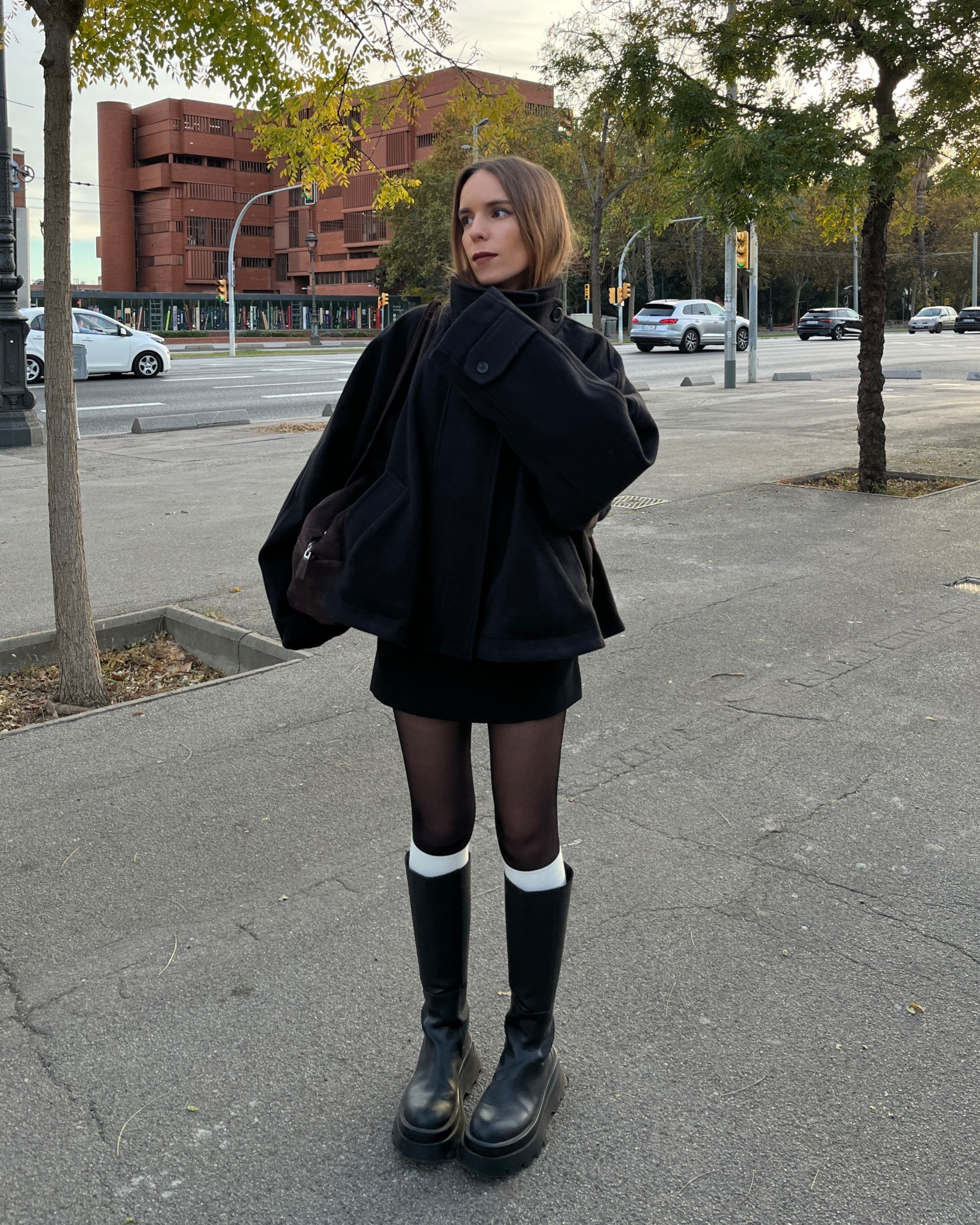 All black winter outfit and fave cape coat 🖤

#LTKPetite #LTKSeasonal #LTKootd