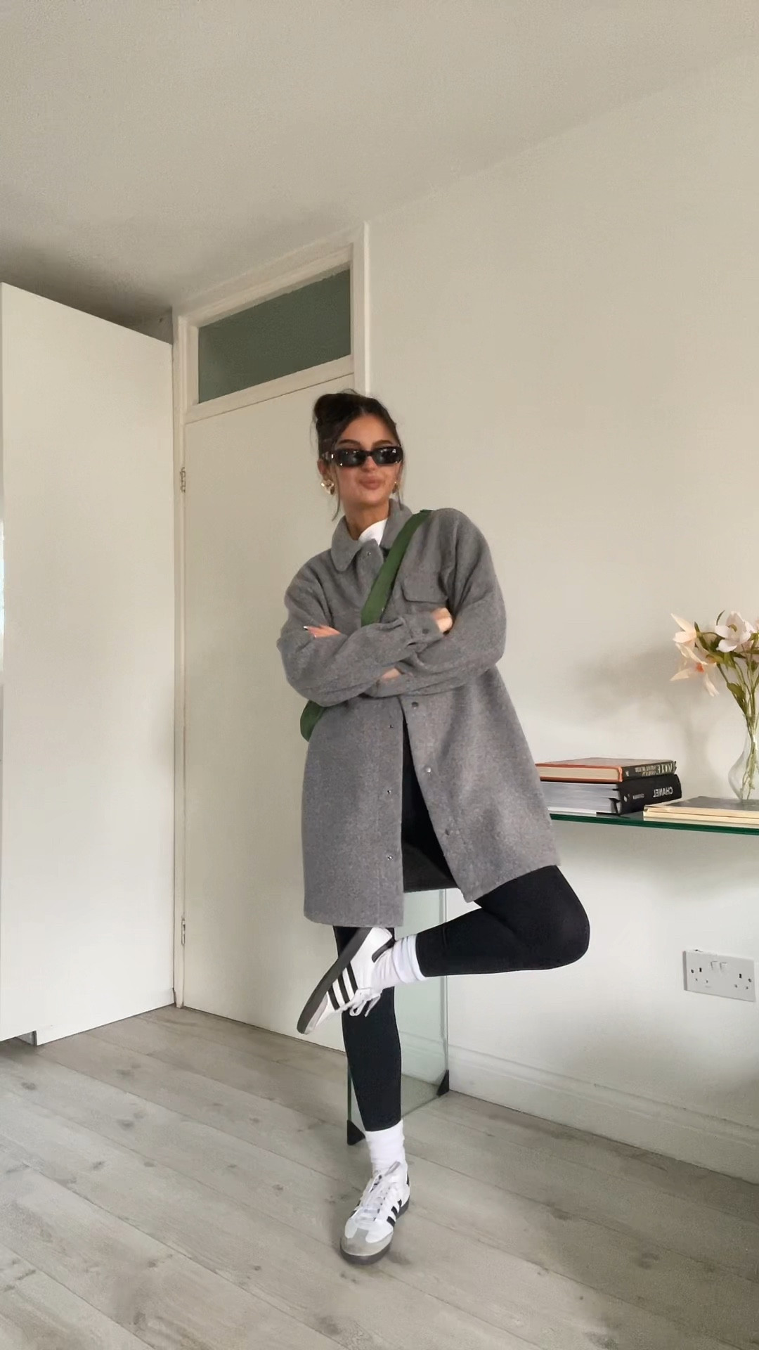 22/30 days of outfits 

New look shacket - new 
Uniqlo white tee & crossbody bag 
Adanola leggings (had these for years) 
Adidas sambas 

#ltkxadidas 

#LTKeurope #LTKfindsunder50 #LTKstyletip