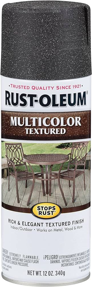 Rust-Oleum 223525 Stops Rust Multi-Color Textured Spray Paint, 12 Ounce (Pack of 1), Aged Iron, 1... | Amazon (US)