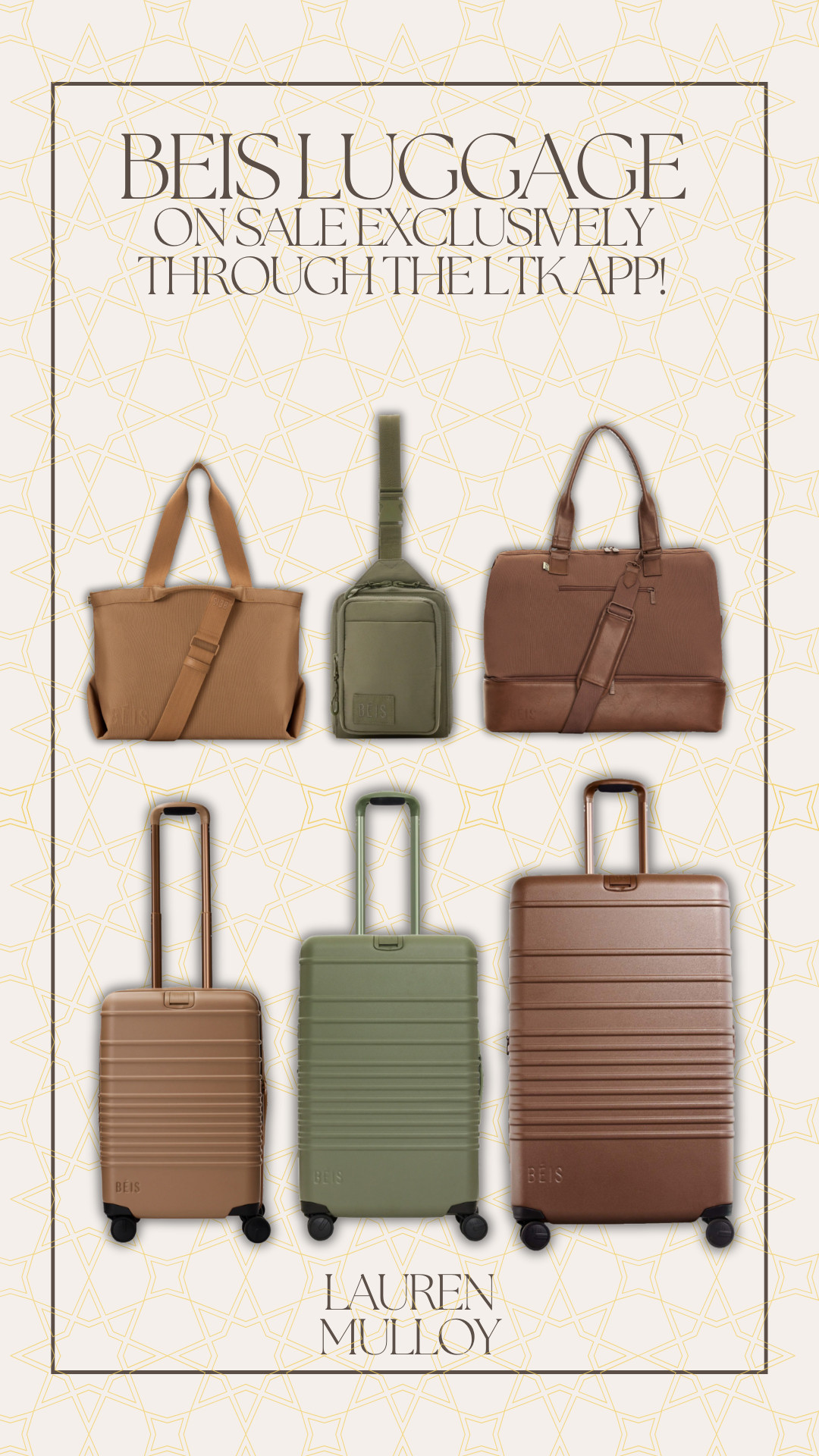 Beis Luggage on sale exclusively on the LTK app from June 20th - June 22nd! 

Sale alert, watchnow, LTK summer edit, luggage, travel essentials, weekender, vacation essentials, lu mulloy, Lauren mulloy

#LTKTravel #LTKSummerEdit #LTKSaleAlert