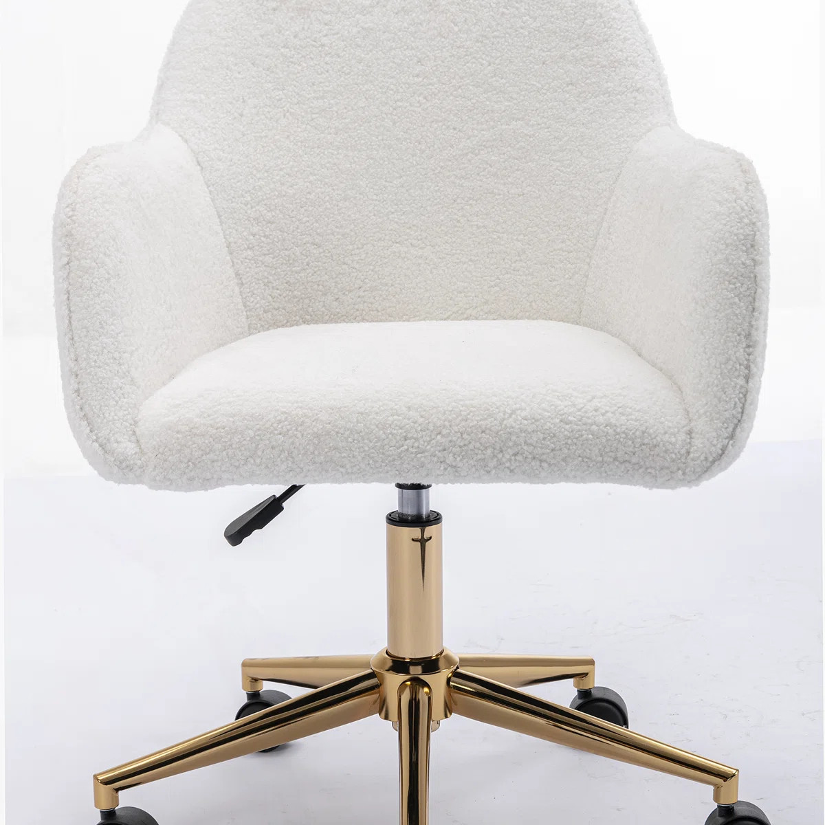 Teddy Fabric Home Office Chair, Adjustable Height, 360° Swivel | Wayfair North America