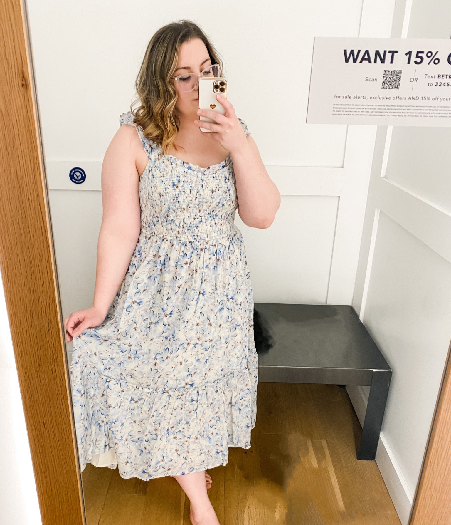 Light floral breezy fun dress perfect for spring and summer weather and activities! 

#LTKcurves #LTKunder100 #LTKSeasonal