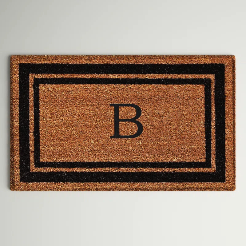 Pangburn Monogram Non-Slip Outdoor Door Mat | Wayfair Professional