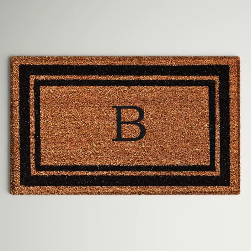 Pangburn Monogram Non-Slip Outdoor Door Mat | Wayfair North America