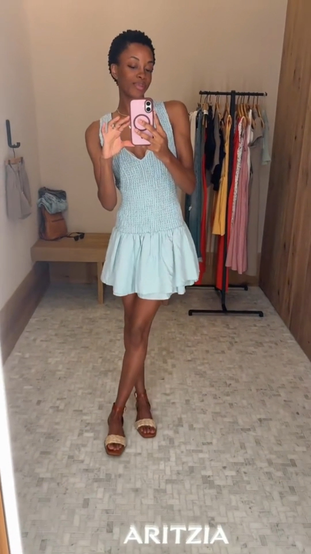Let’s go for cocktails & brunch in this cute Upstate mini dress  