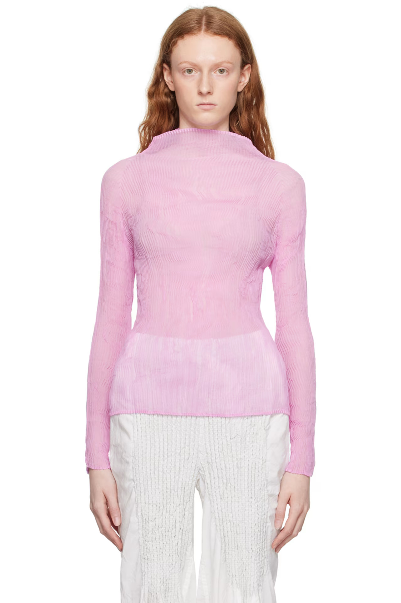 Pink Twist 3 Turtleneck | SSENSE