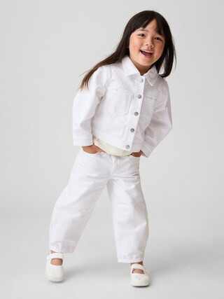 Baby & Toddler Eyelet-Hem Horseshoe Jeans | Gap (US)