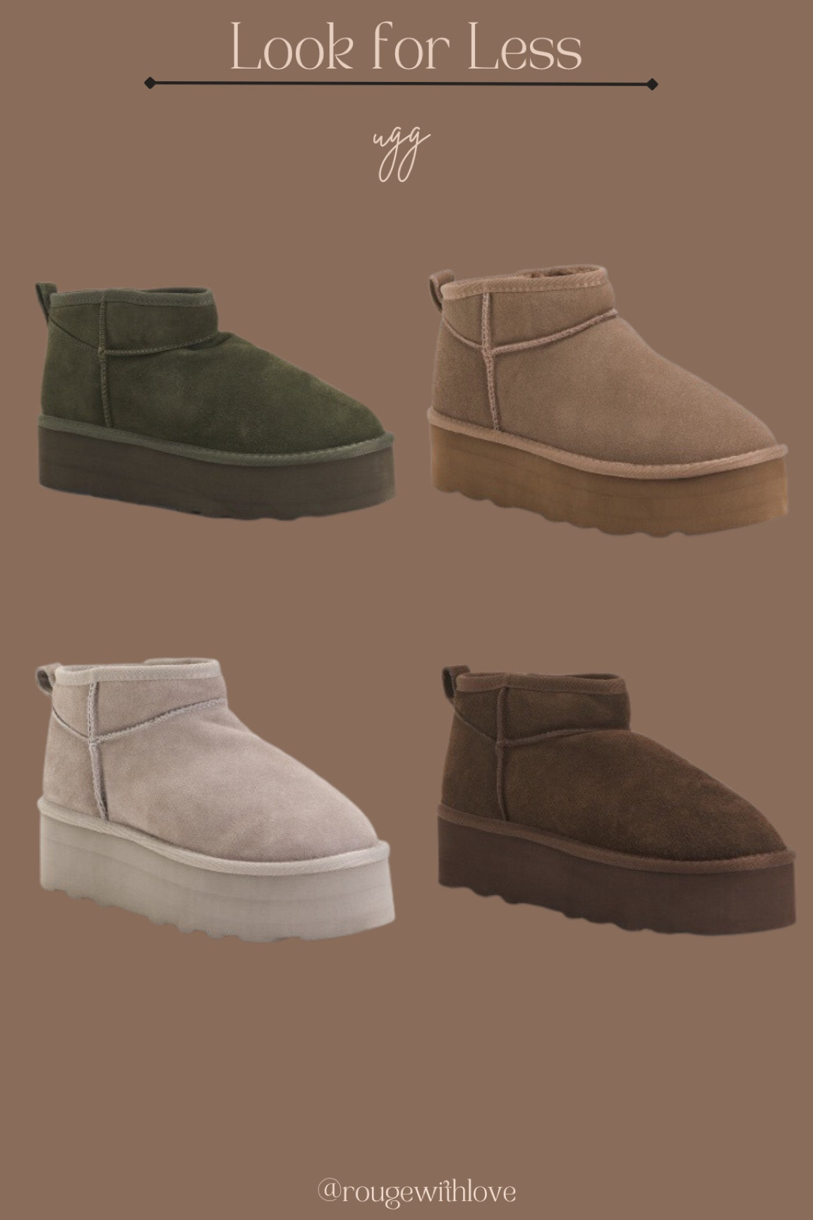 Ugg look for less
Cushionaire 
Tjmaxx
Winter shoes
Slipper
Platform ugg


#LTKGiftGuide #LTKshoecrush #LTKHolidaySale