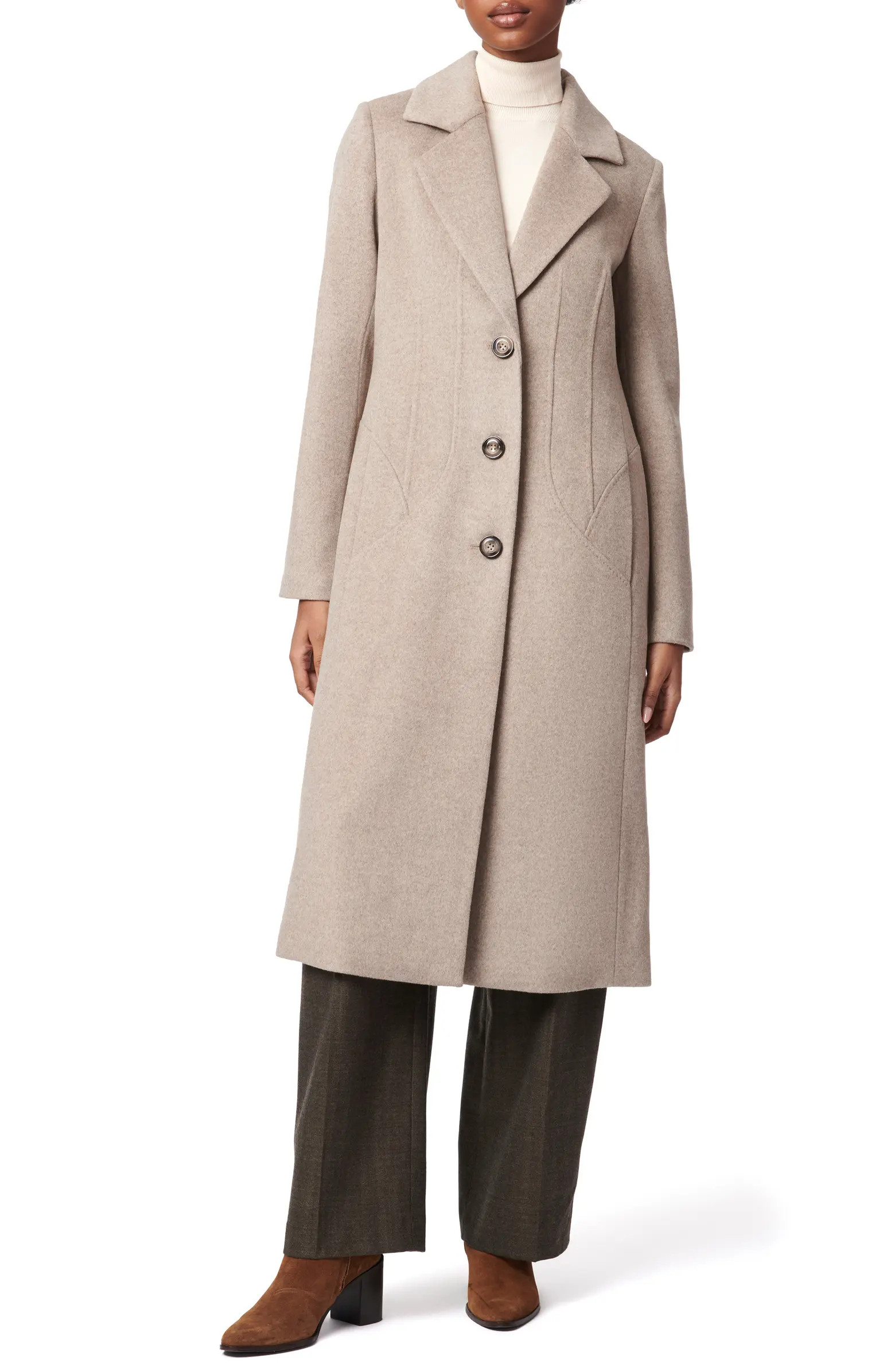 Bernardo Tailored Wool Blend Coat | Nordstrom | Nordstrom
