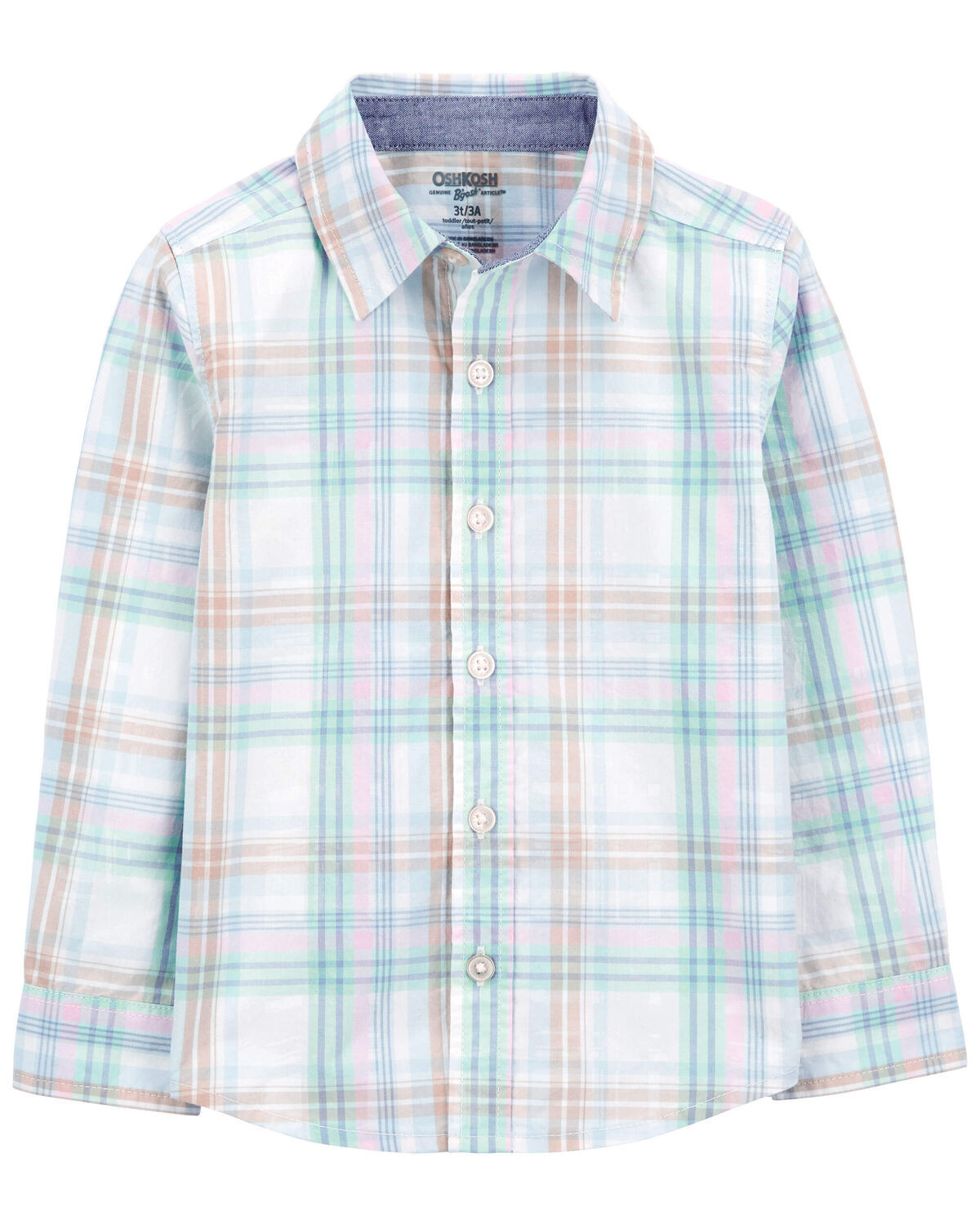 Toddler Plaid Button-Front Shirt | Carter's