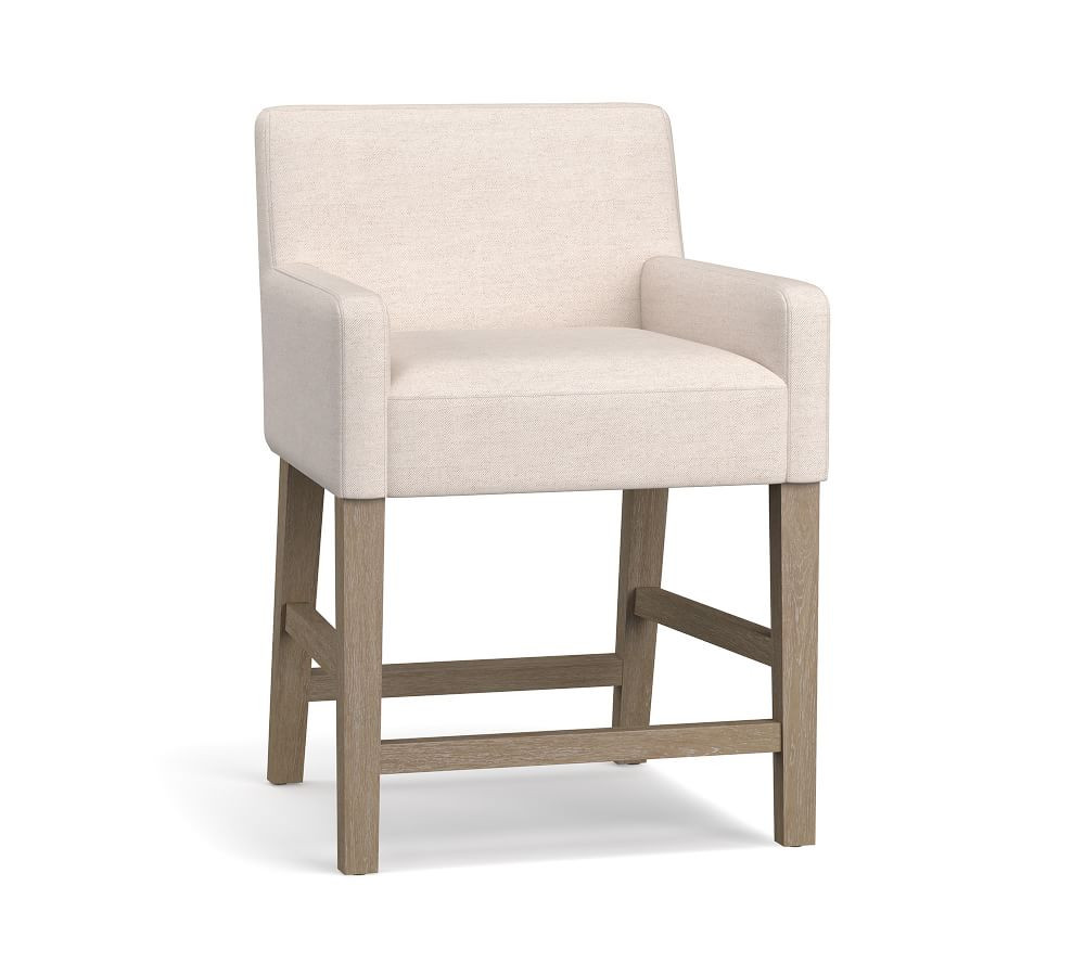 Classic Upholstered Bar &amp; Counter Stools | Pottery Barn (US)