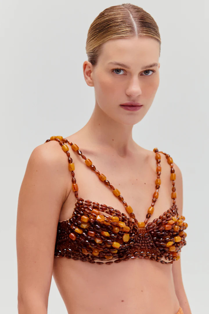 DUNE JERSEY BEADED TOP | PatBO