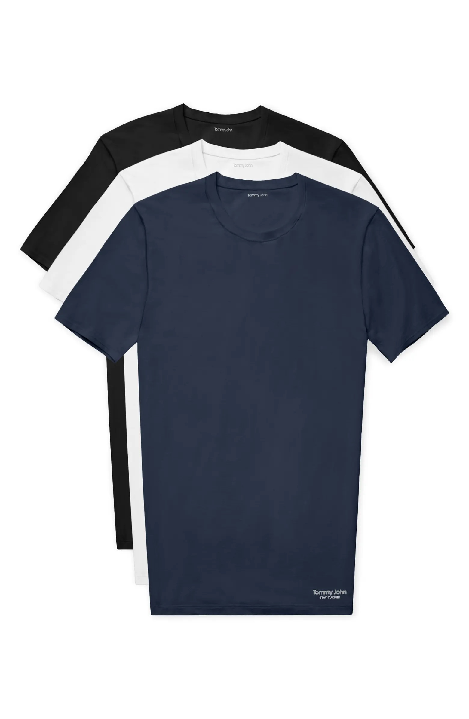 3-Pack Second Skin Stay Tucked Crewneck Undershirts | Nordstrom